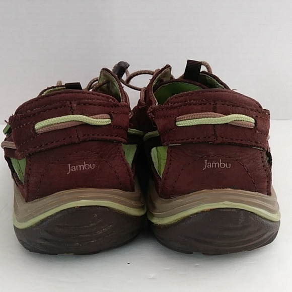 Jambu So Cal Water Savvy Leather Sneakers 9.5M Brown Green - Picture 8 of 15